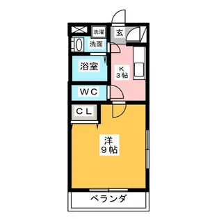 カウベルII【1階】の間取り