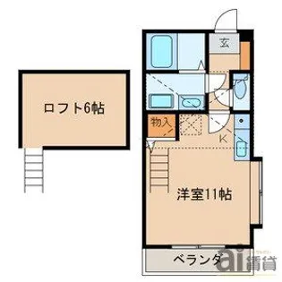 メゾンドグリュ【4階】の間取り