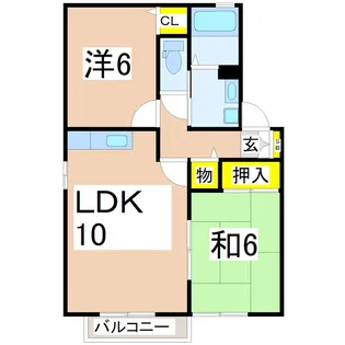 チェリーガーデンA棟【1階】の間取り