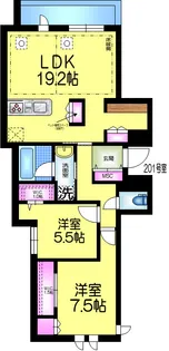 グランウェスト【2階】の間取り
