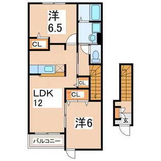 ソレイユGEN【2階】の間取り