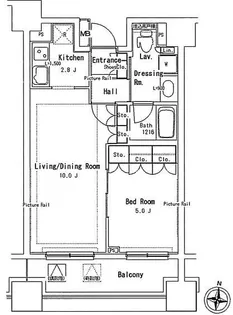 パークアクシス御茶ノ水ステージ【10階】の間取り