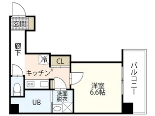 エクセル中広【4階】の間取り