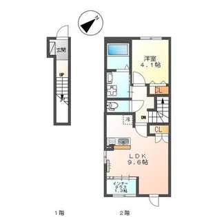 カーサ・グレイス【2階】の間取り