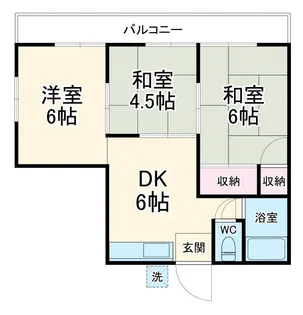 第二新栄荘【2階】の間取り