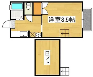 向花ハイツ【2階】の間取り