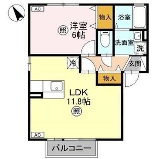 グリーンハイツ I【2階】の間取り