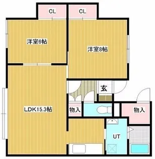 アイビーみその【1階】の間取り
