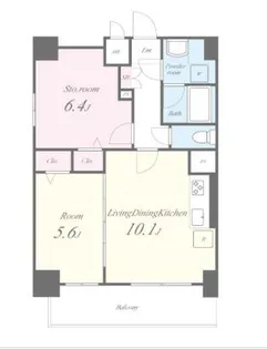 1LDKの間取り画像