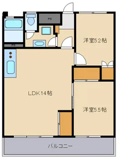 神奈川県横浜市青葉区市ケ尾町【マンション】の間取り
