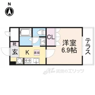 レジェンドール西の京【2階】の間取り