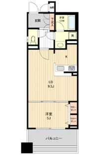 HF銀座レジデンスEAST【9階】の間取り