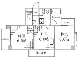 東京都江東区牡丹3【マンション】の間取り