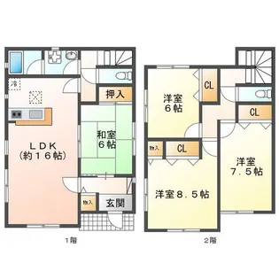 三重県四日市市茂福町【一戸建】の間取り