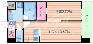 プレジオ内代【10階】の間取り