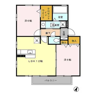 アネシスII(D-room)【2階】の間取り