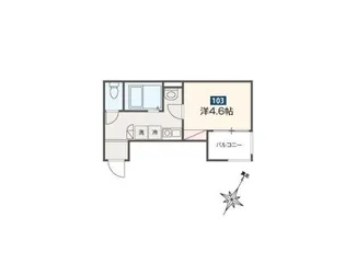 MOMO HOUSE東村山【2階】の間取り