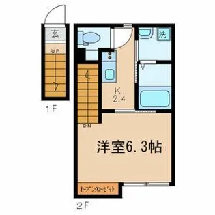 プラージュ王子神谷【2階】の間取り