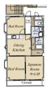 SK小松川【2階】の間取り