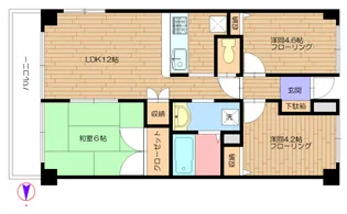 アップルフォレスト【3階】の間取り