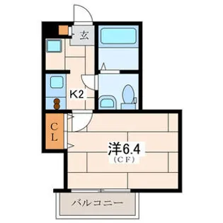 シャルムカーサ【2階】の間取り