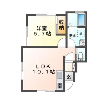 カーサセル【1階】の間取り