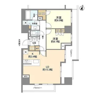 東京都文京区本郷1【マンション】の間取り