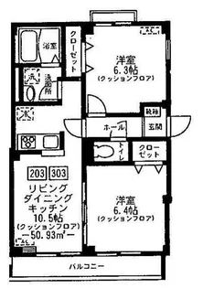 アネックス小杉【3階】の間取り