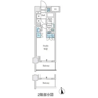 エムレジデンス中野坂上【5階】の間取り