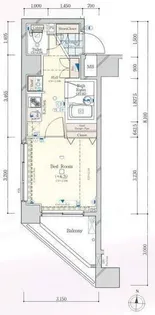 コンシェリアR錦糸町【8階】の間取り