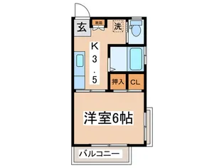 中村荘【2階】の間取り