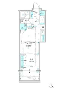 パークタワー勝どきミッド【24階】の間取り