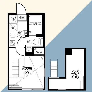 1Kの間取り画像