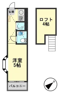 bCASA篠崎reborn【1階】の間取り