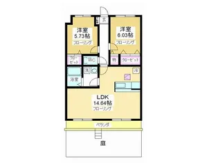 ヒルトップガーデン II【1階】の間取り