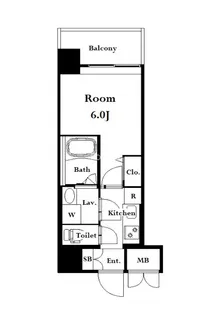 グランパレス南麻布仙台坂【5階】の間取り