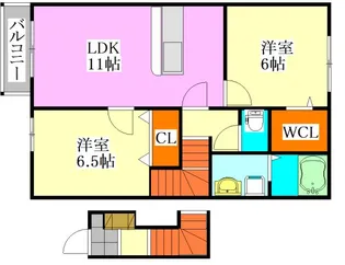サンガーデン和泉 五番館【1階】の間取り