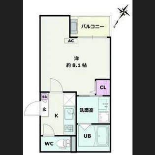 埼玉県白岡市小久喜【アパート】の間取り