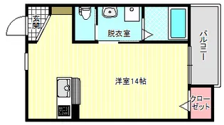 ディオコーポはりなかの【3階】の間取り