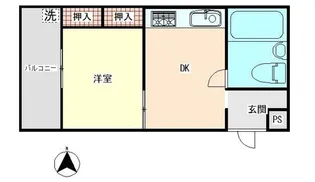 池袋マンション【2階】の間取り