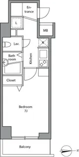 レジディア上落合【3階】の間取り