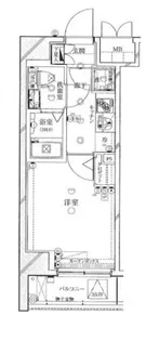 ライジングプレイス大森【2階】の間取り