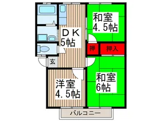 第1ハイコーポ【2階】の間取り