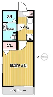 レポス荻窪【2階】の間取り