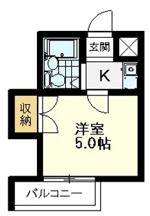 クレスト恋ヶ窪【3階】の間取り