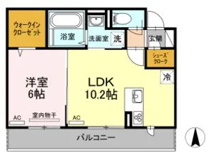 徳島県徳島市中吉野町4【マンション】の間取り