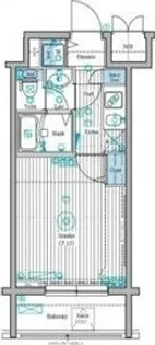 ガラ・ステーション岩本町North【3階】の間取り