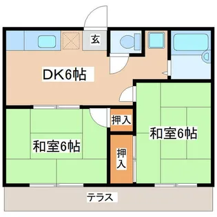 東京都江戸川区本一色2【アパート】の間取り