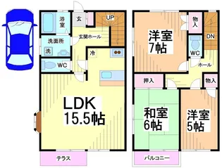 神奈川県川崎市多摩区菅馬場3【一戸建】の間取り