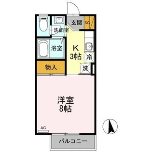 カサ・デ・サチ【2階】の間取り